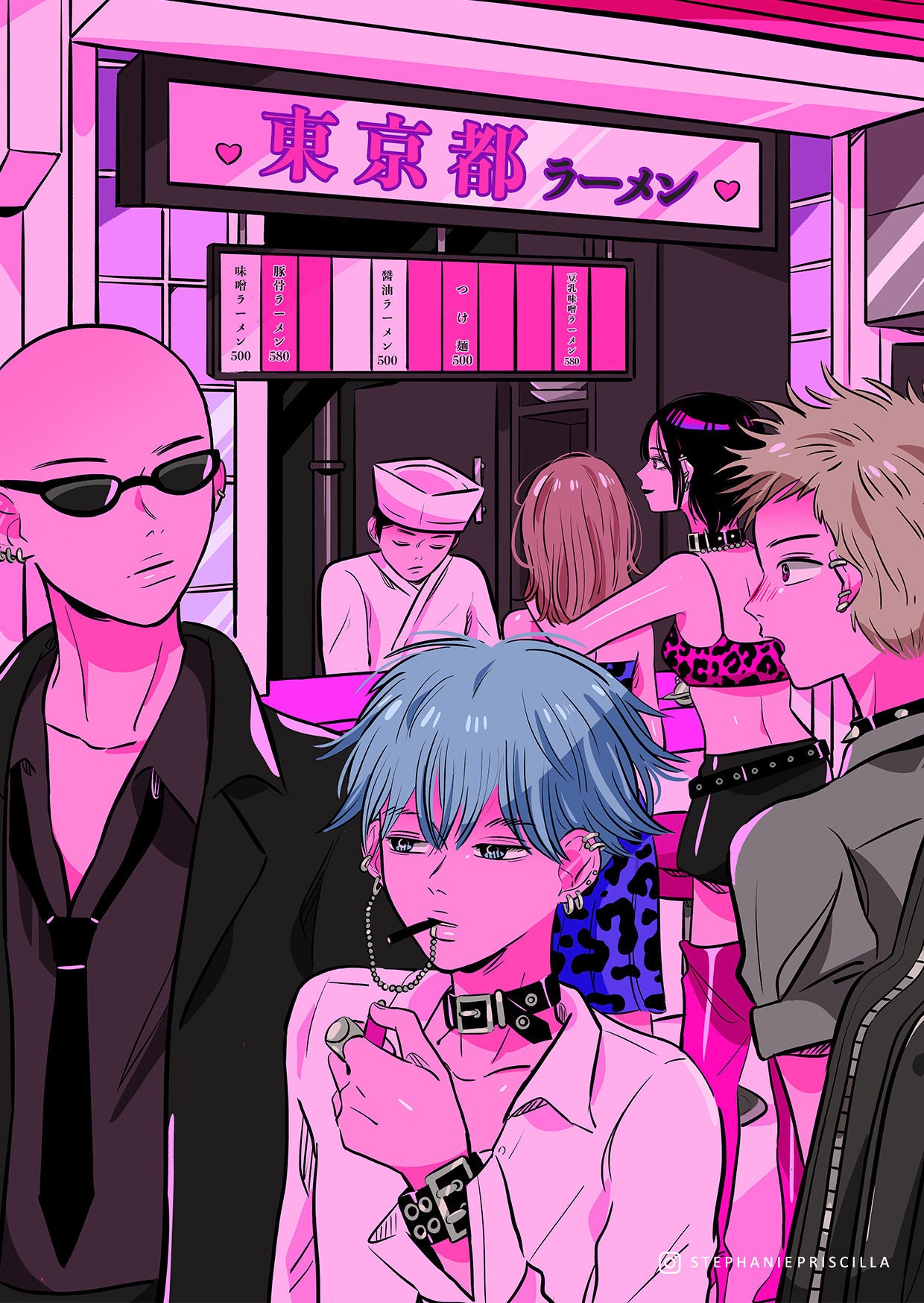 Nana Ramen Bar Art Print