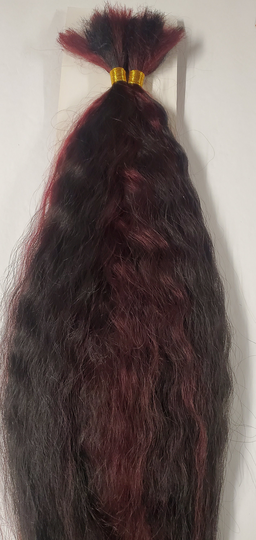 Human Hair Blended Super Bulk; Wavy; For Braiding; Women; Grace