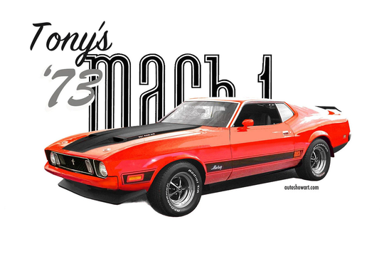 T-Shirt "73 Mach 1 Ram Air 351 Personalized
