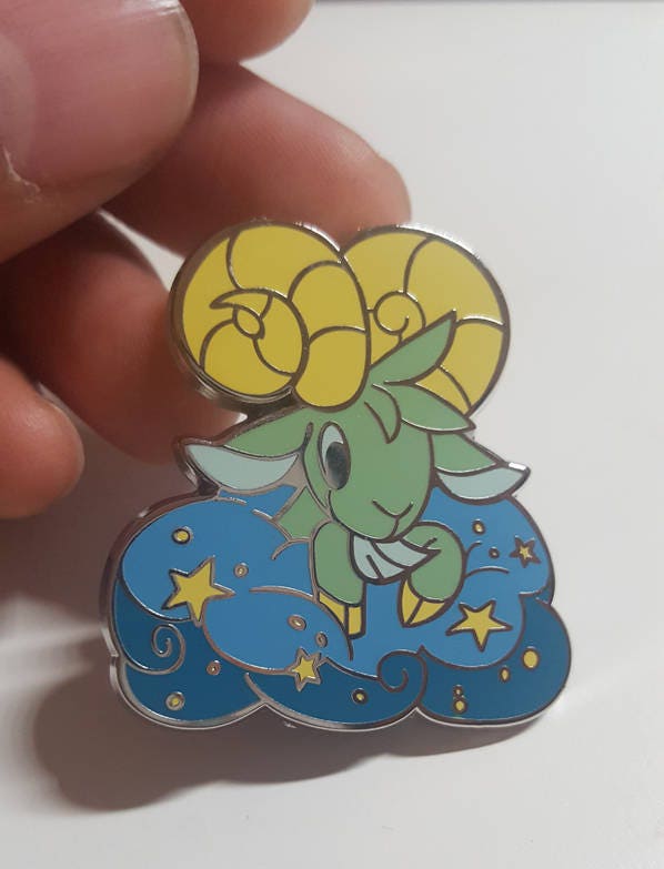 Ram in The Clouds Enamel Pin