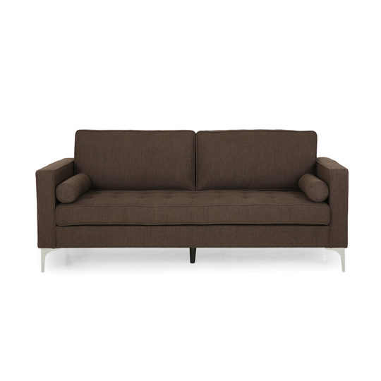 Best Selling Home Decor Port wall Modern Brown and Silver Polyester/Blend Sofa | 311452