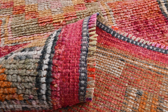 3x11 Vintage Runner Rug, 3x11 Rug, Oushak Handmade Wool Rug, 3x11 Runner Rug, 3x11, Runner Rug, Vintage Carpet, Vintage Runner, Turkish Runner, 20288