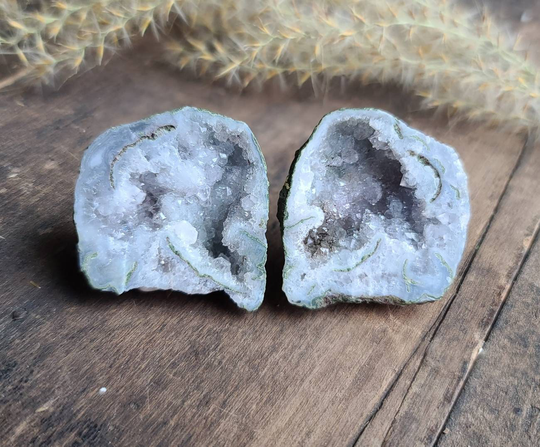 Extra Large Amethyst Tabasco Geode Pair | Collector Mexico Druzy Natural Baby Mini T28