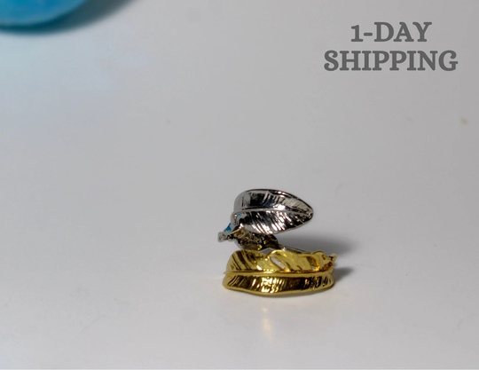 Creative & Hight Quality Adjustable Feather Ring, For Men's & Women's+Gift. Valentine's Day