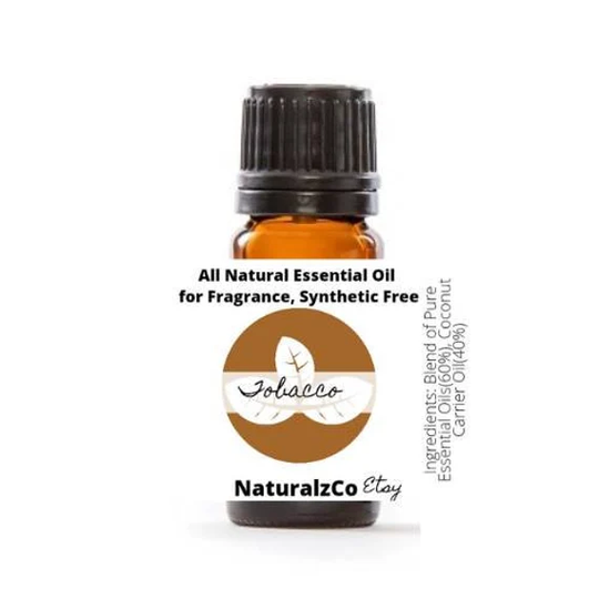 Tobacco Scent | Essential Oil Blend Fragrance All Natural Aroma For Synthetic Free 10 Ml