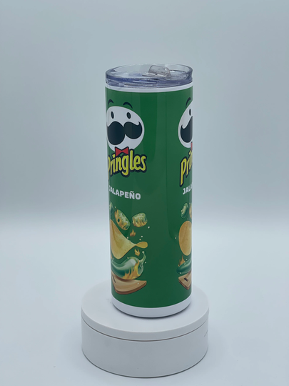 Pringles Cup, Stainless Steel Tumbler With Straw, 20 Oz Tumbler, Customizable Free Shipping, Cup Straw & Lid, Birthday Gift