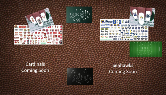 National West Football Decals/Water Transfer Decal Nail 49Ers Rams Seahawks Cardinals