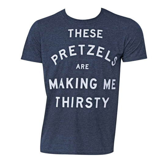 Men's Cotton Blend Seinfeld Pretzels T-Shirt - Small