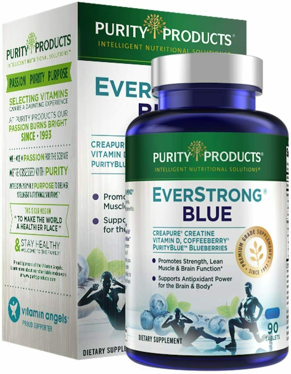 EverStrong Blue Purity Products Muscle Matrix Blend Strength Builder 90 Tabs