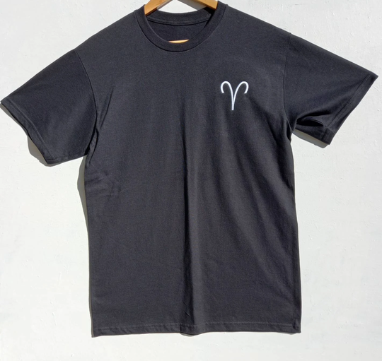 Embroidered Aries Glyph T-Shirt