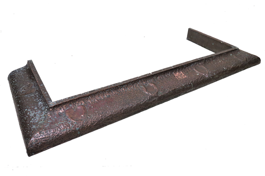 Fireplace Bumper | Vintage English Hammered Copper Fender