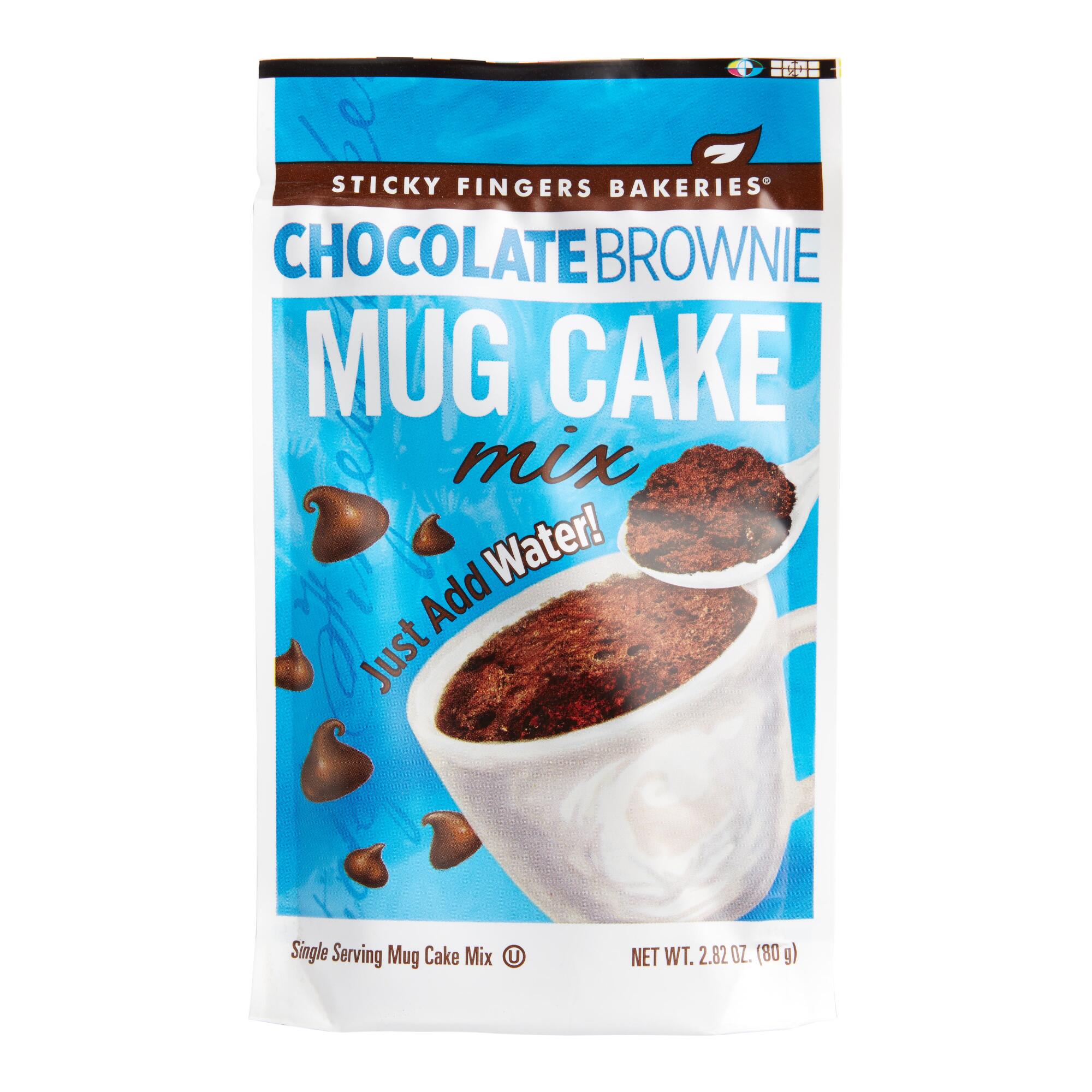 Sticky Fingers Chocolate Brownie Mug Cake Mix Set Of 4 by World Market