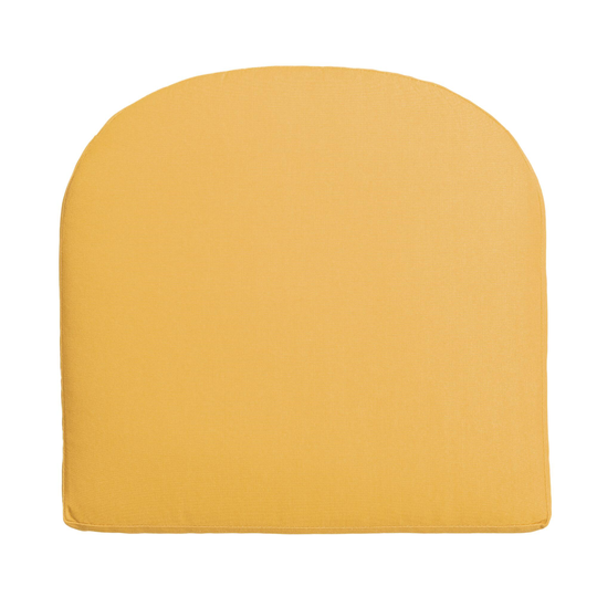 Sunbrella Buttercup Canvas Gusseted Outdoor Patio Chair Cushion: Yellow - Acrylic by World Market