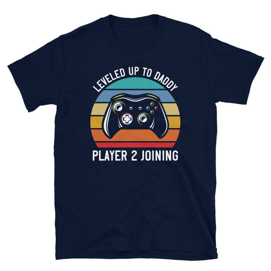 New Dad Shirt, Video Game Gift For Dad, Promoted To Daddy, Player 2 Joining, Pregnancy Announcement, Shirt