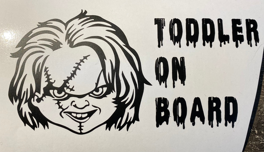 Toddler On Board Chucky Vinyl Decal