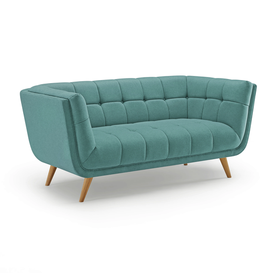 Clihome Loveseat Modern Mint Green Polyester/Blend Sofa | VO-SA772