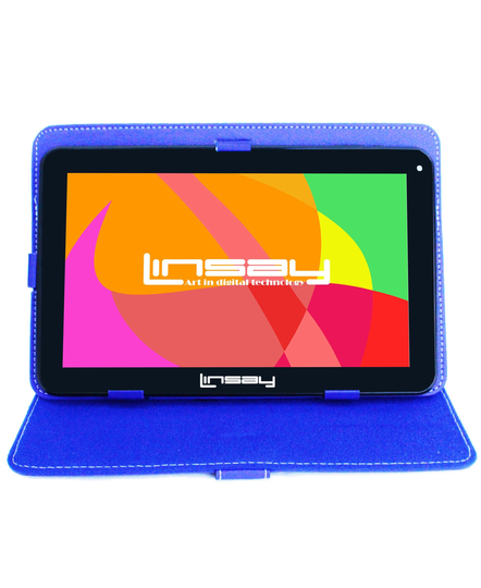 LINSAY 10.1-in Wi-fi Only Android 11 Tablet with Accessories with Case Included;; | F10XHDBCBLUE
