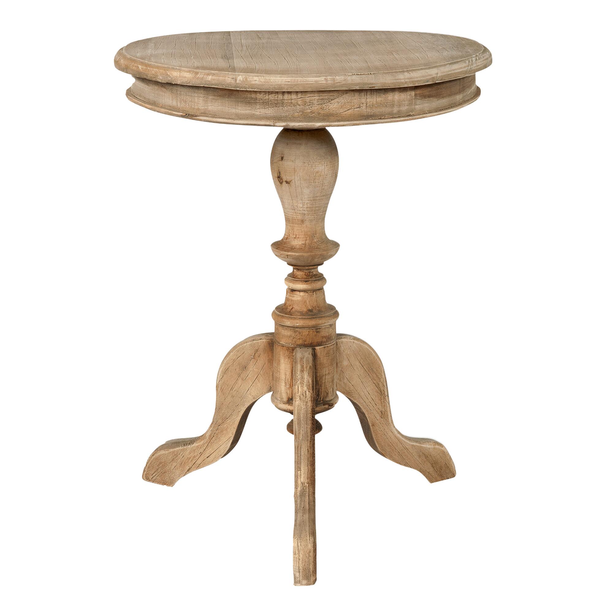 Round Natural Wood Noam Accent Table by World Market