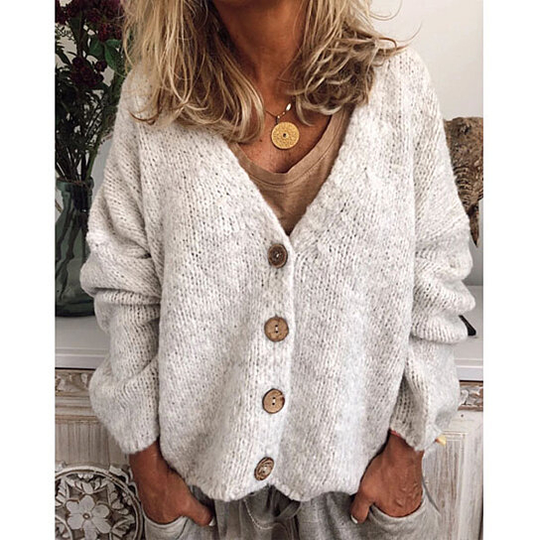 Casual Cotton-Blend Outerwear - White, 2XL