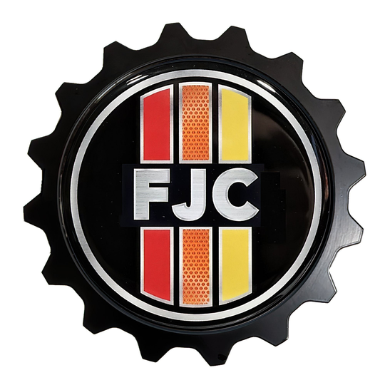 Fj Cruiser Compatible Grille Badge Emblem Aluminum Size 3.75" Mulit-Color Full Warranty Fits Trd, Teq, Trail Teams Ttse