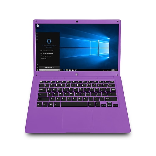 DP Core Innovations CLT146401PR 14.1" Notebook, Intel Atom Z8350, 4GB Memory, 64GB eMMC, Windows 10 Home S, Purple