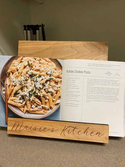 Recipe Book Holder/ Wooden Kitchen Stand/ Cook Book Holder/ Housewarming Gifts