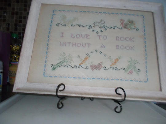 Vintage Cross Stitch Love To Cook