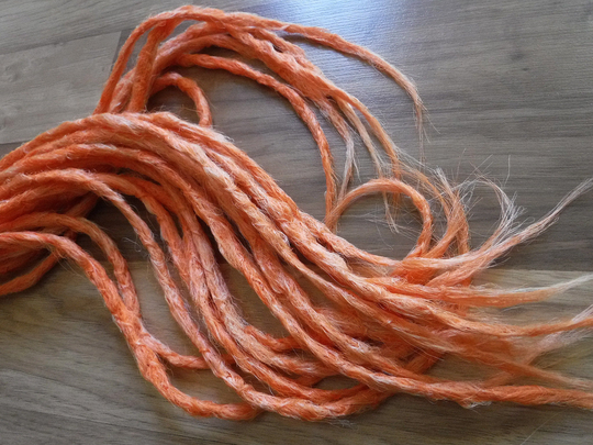 Synthetic Dreadlocks - Custom Color Blend Creamsicle Crocheted Natural Texture Dreads Made To Order