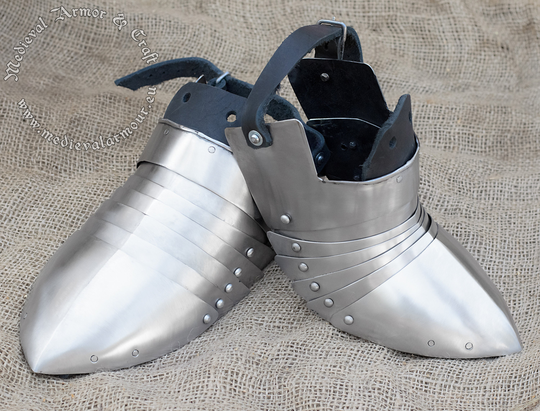 Medieval Sabatons. Knights Armor For Shoes. Can Be Used in Hmb/Imcf/Sca Full Contact