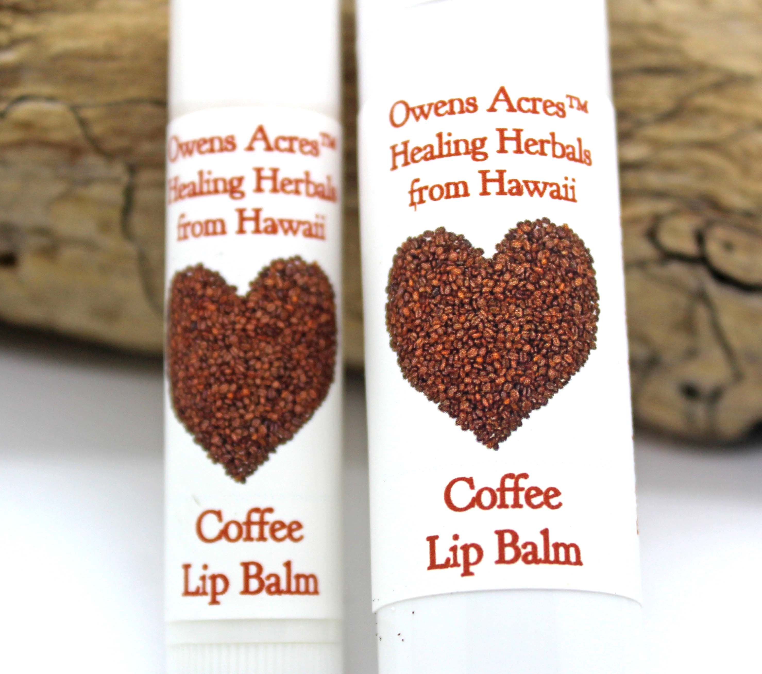 Lip Balm/Coffee Soothing - Twist Up Tube, Lips, Balm, Dry Chapped in A Hawaiian