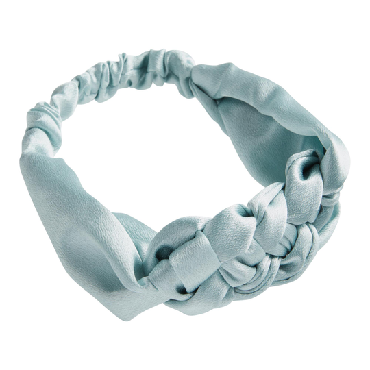 Light Blue Silk Knotted Headband by World Market