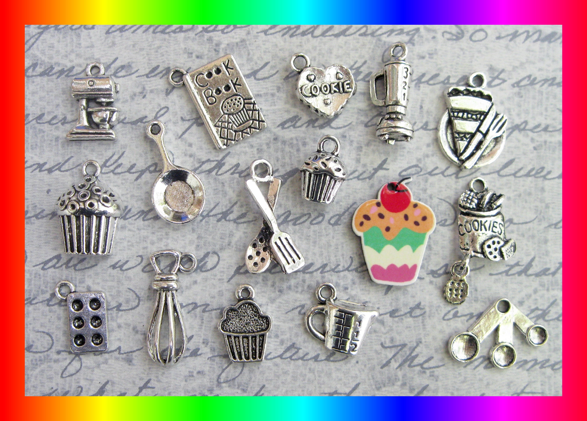 Baking Charm Collection in Silver Tone - C3483