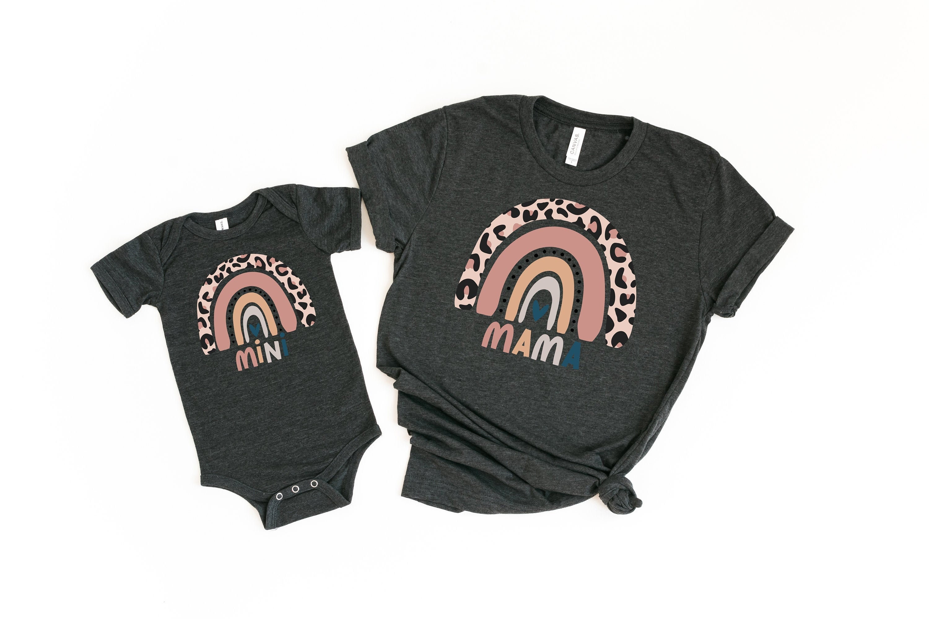 Mama & Mini Shirts, Matching Rainbow Mothers Day Gift, Gift For Her, Day, Mom, Mommy Me Shirts, Mom