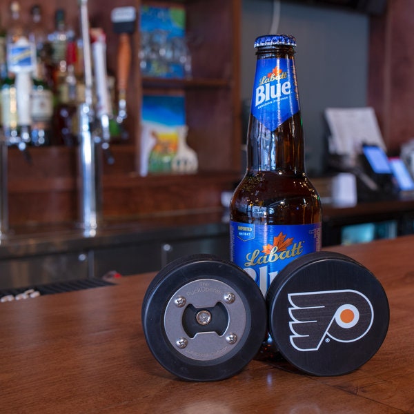 Philadelphia Flyers | Bottle Opener Made From A Real Hockey Puck