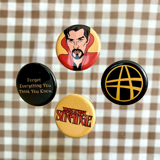 Dr Strange Buttons | Stephen Pins