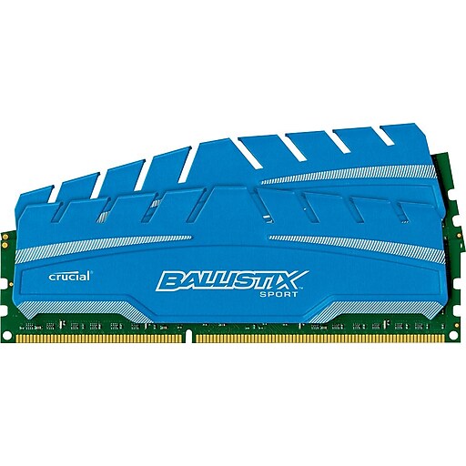 Crucial Ballistix Sport XT 8 GB Kit (4GB x 2) UDIMM DDR3 Desktop Memory (PC3 - 12800)