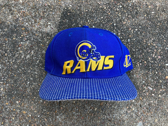 Vintage 90's St Louis Rams Strapback Hat By Logo Athletic