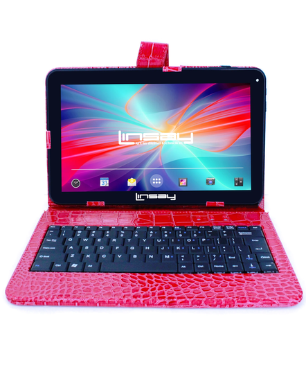 LINSAY 10.1-in Wi-fi Only Android 11 Tablet with Accessories with Case Included;; | F10XHDBKCOREDW