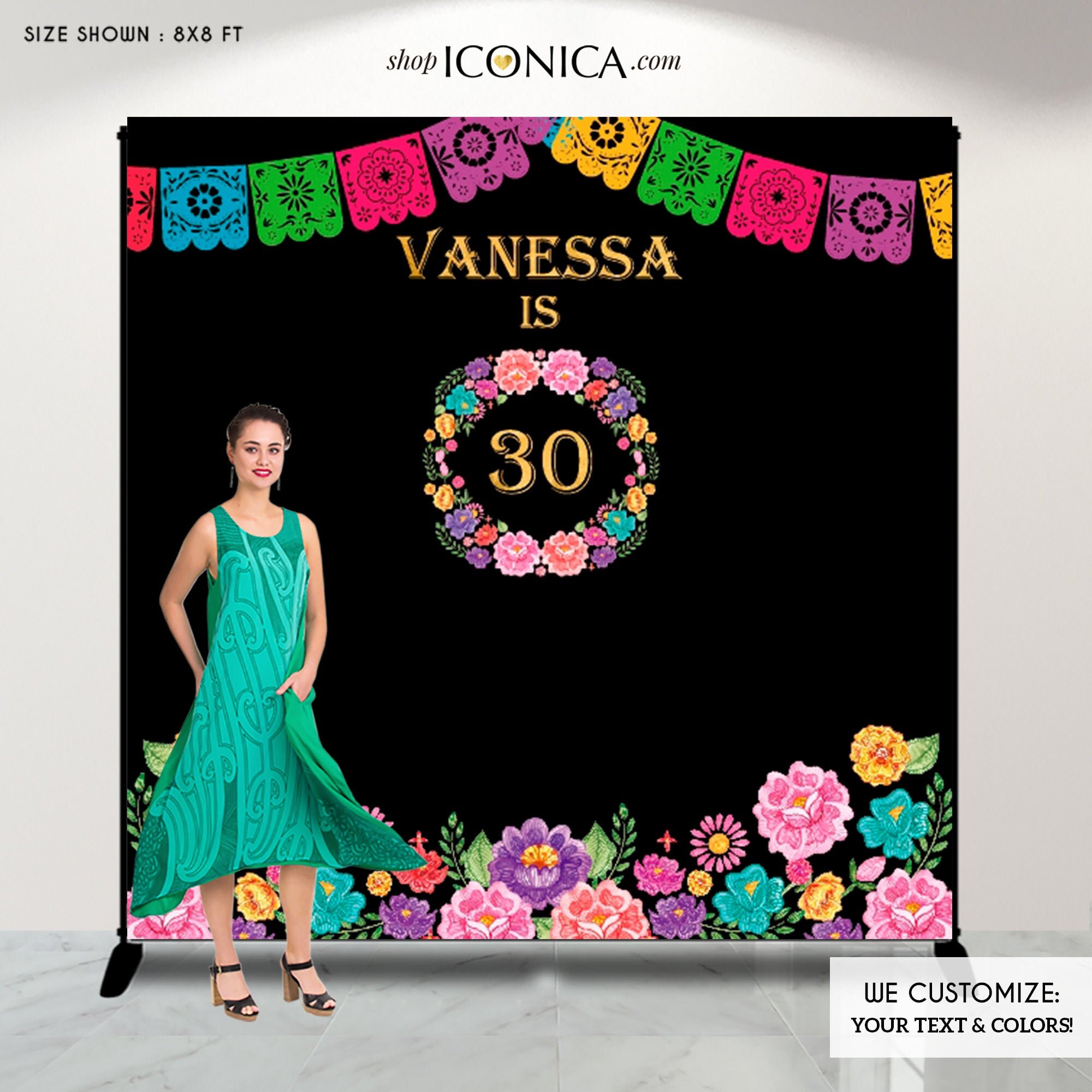 Cinco De Mayo Backdrop, Fiesta Themed Backdrop, Mexican Backdrop, Fiesta Birthday Decorations, Bridal Shower Fiesta, Printed Or Printable File