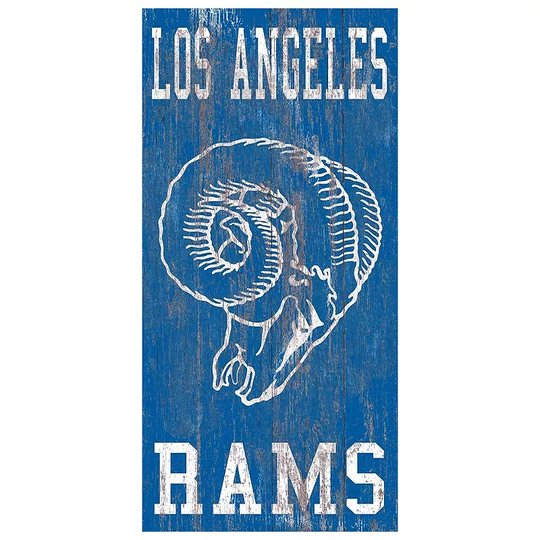Los Angeles Rams Heritage Logo Wall Sign, Multicolor