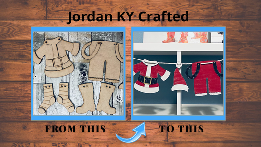 Santa Suite Garland, Clothesline Banner, Christmas Santa's Hanging Laundry, Line Of Jolly, Clothesline, Banner