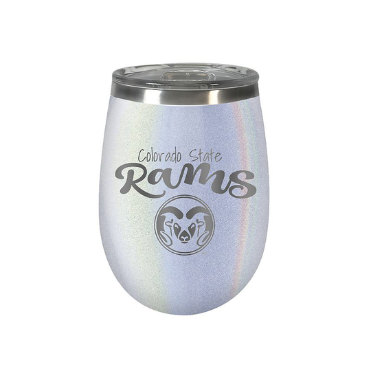 Colorado State Rams Opal Finish Wine Tumbler, White