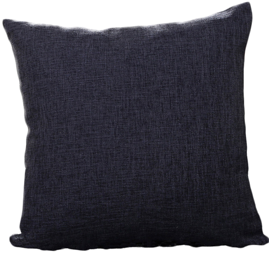 Polyester/Linen Blend Cushion Cover Pillow Case Pack of 2, 20''x20'' 12 Colors (Without Inserts) - dark gray - grey