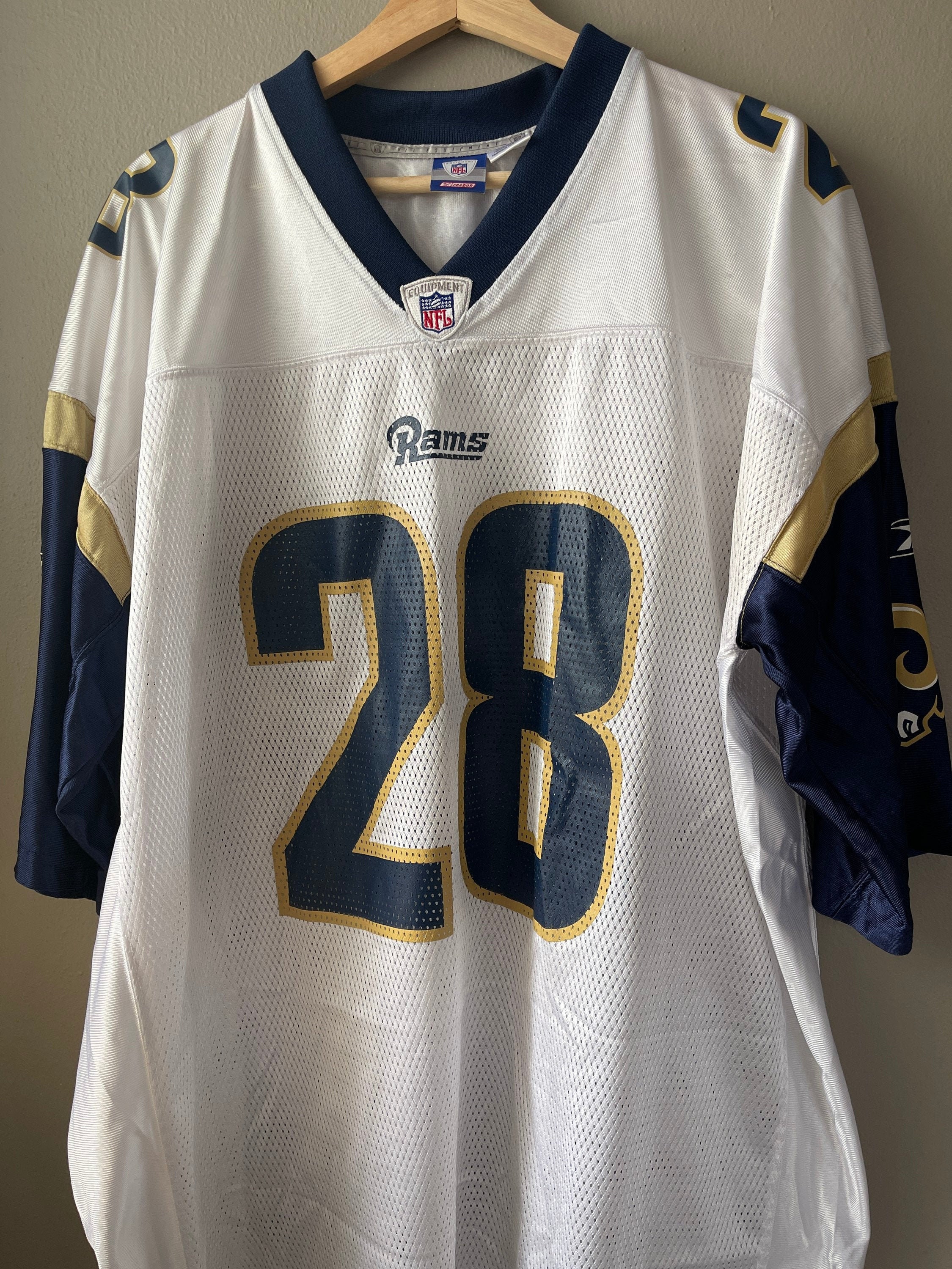 2000S Vintage St Louis Rams Marshall Faulk Football Jersey
