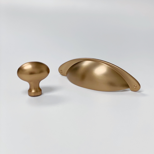 Champagne Bronze "Marlee" Round Traditional Cabinet Knob, Drawer Pull, Modern Hardware Farmhouse Pull