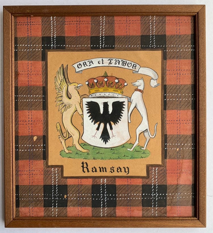 Ramsay Coat Of Arms Handpainted Family Crest
