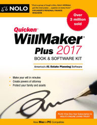 Quicken Willmaker Plus 2017 Edition: Book & Software Kit Editors of Nolo Author