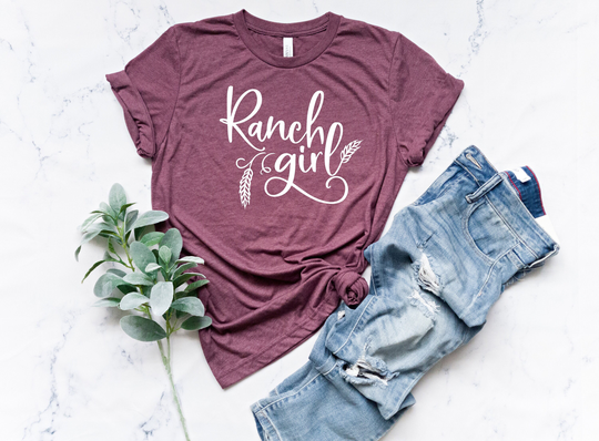 Ranch Girl T-Shirt, Farm Shirt, Cowgirl Shirt, Farmer Gifts, Summer Camp Shirt, Gift For Her, Country Shirt, Ranch Tee