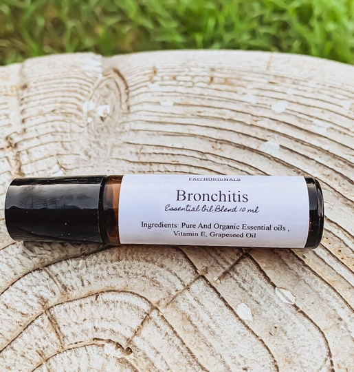 Bronchitis Essential Oil Blend 10Ml, Oils, Roll On Blend, Therapeutic, Personal Care, Self Gifts