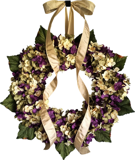 Spring Wreaths | Blended Hydrangea Wreath Front Door For Housewarming Gift Hostess